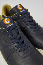 Runner K21 Blue leather sneakers for men