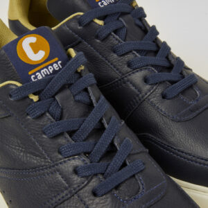 Runner K21 Blue leather sneakers for men