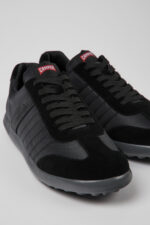 Pelotas XLF Black Textile and Nubuck Sneakers for Men.