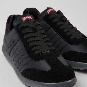 Pelotas XLF Black Textile and Nubuck Sneakers for Men.