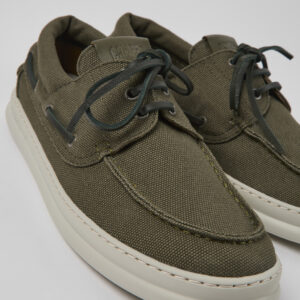 Runner Green textile sneakers for men