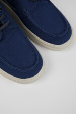 Runner Blue Textile Boat Shoe for Men