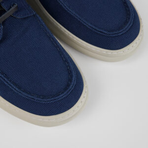 Runner Blue Textile Boat Shoe for Men
