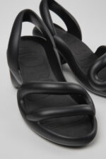 Kobarah Black Synthetic Sandals for Men.