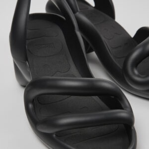 Kobarah Black Synthetic Sandals for Men.