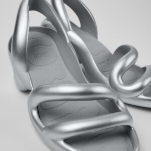 Kobarah Silver Sandals for Men.