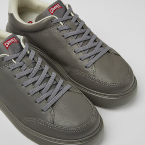 Runner K21 Gray leather sneakers for men