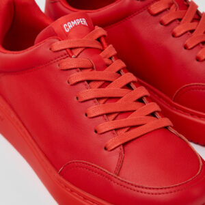 Runner K21 Red leather sneakers for men