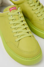 Runner K21 Green leather sneakers for men