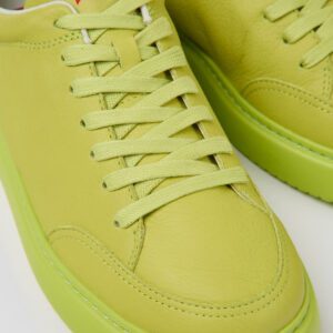 Runner K21 Green leather sneakers for men
