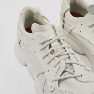 Karst White non-dyed leather sneakers for men