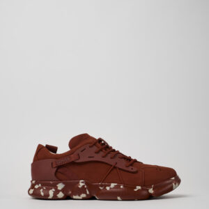 Karst Red nubuck and textile sneakers for men