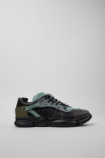 Twins Multicolor Leather and Textile Sneakers for Men.
