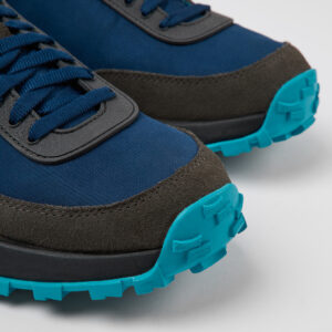 Drift Trail VIBRAM Blue recycled PET and nubuck sneakers for men