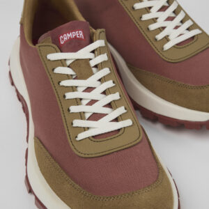 Drift Trail VIBRAM Red Textile/Nubuck Sneaker for Men
