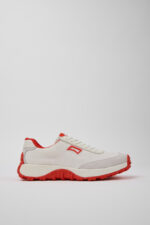 Drift Trail VIBRAM White Recycled PET and Nubuck Sneakers for Men.
