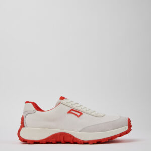Drift Trail VIBRAM White Recycled PET and Nubuck Sneakers for Men.