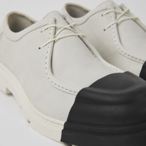 Junction White non-dyed leather shoes for men