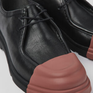 Junction Black Leather Wallabee for Men