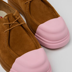 Junction Brown Nubuck Shoes for Men.