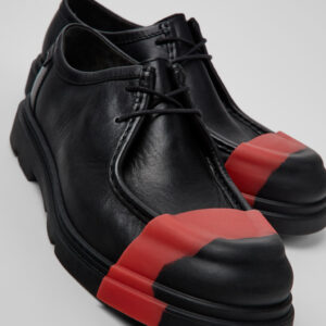 Junction Black Leather Shoes for Men.