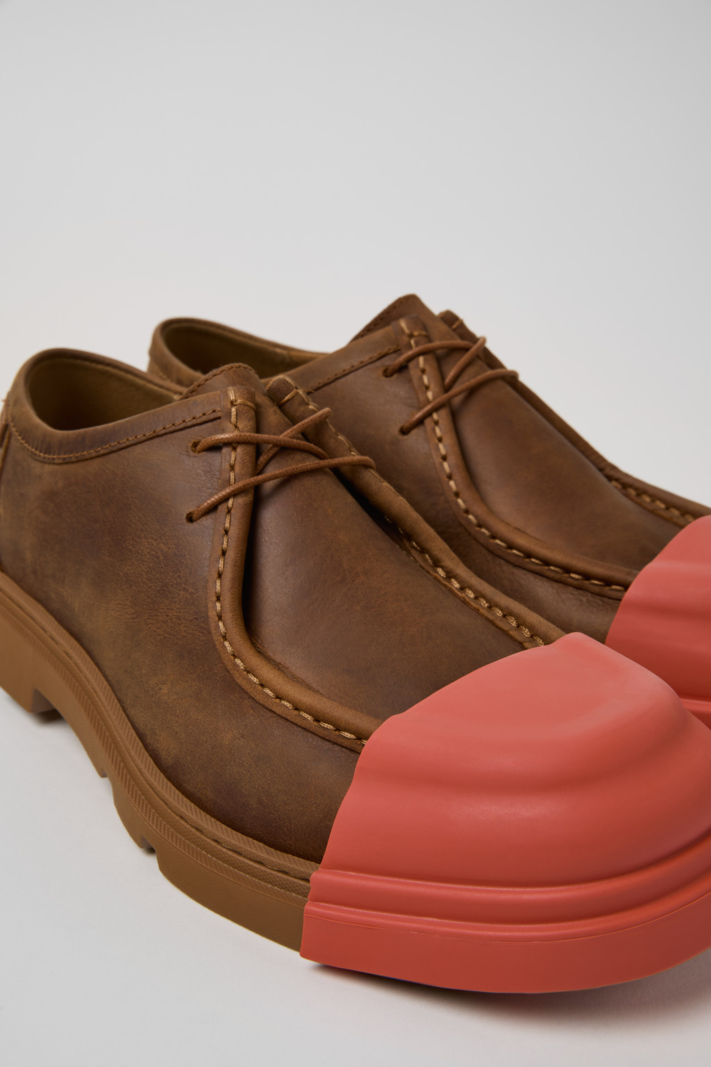 Junction Brown Regenerative Leather Shoes for Men.