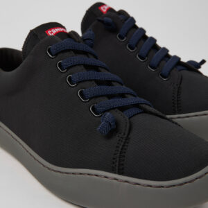 Peu Touring Black Textile Sneakers for Men.