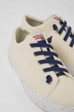 Peu Touring Beige textile sneakers for men