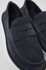 Wagon Blue Nubuck Moccasin for Men