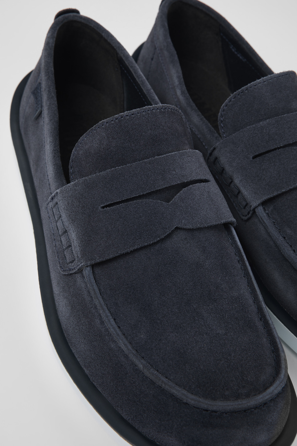 Wagon Blue Nubuck Moccasin for Men