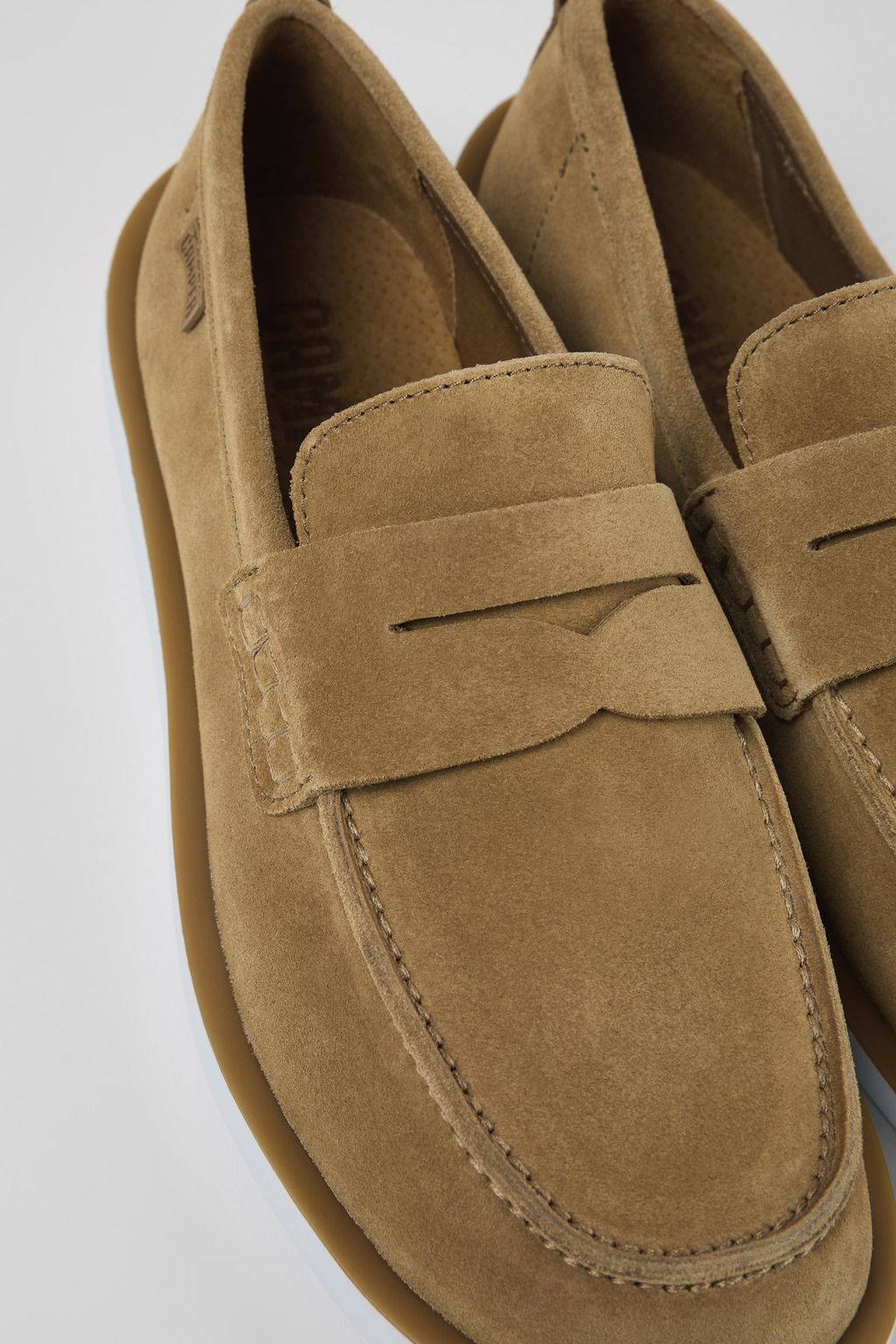 Wagon Brown Nubuck Moccasin for Men