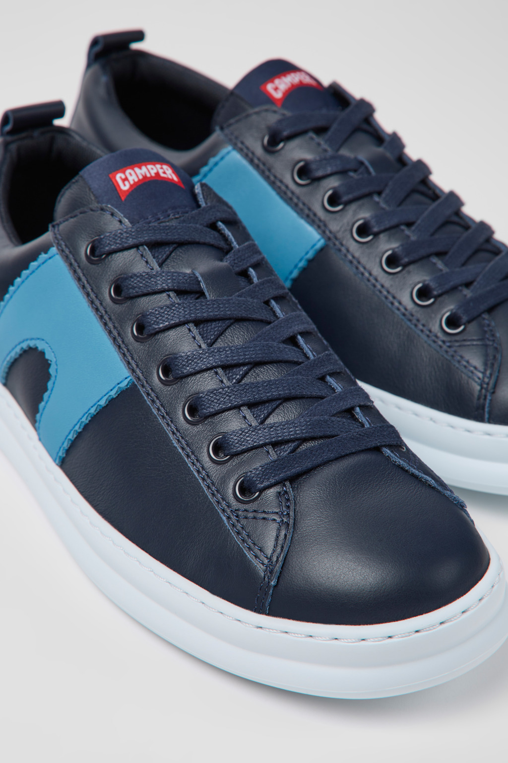 Runner Blue leather sneakers for men