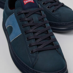 Runner Blue Recycled Leather Men's Sneakers.