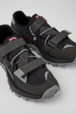 Drift Trail Black and gray textile and nubuck sneakers for men