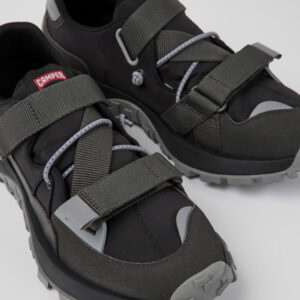 Drift Trail Black and gray textile and nubuck sneakers for men