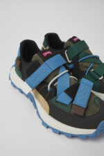 Twins Multicolored textile and nubuck sneakers for men