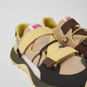 Twins Multicolored textile and nubuck sneakers for men