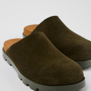 Brutus Sandal Green Nubuck Sandals for Men.