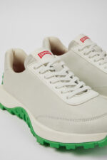 Drift Trail VIBRAM White Leather/Textile Sneaker for Men