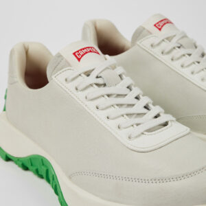 Drift Trail VIBRAM White Leather/Textile Sneaker for Men