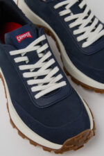 Drift Trail VIBRAM Blue Nubuck and Textile Sneakers for Men.