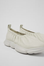 Karst White leather ballerinas for men