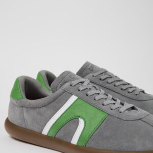 Pelotas Soller Gray Nubuck/Leather Sneaker for Men