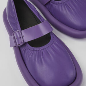 Aqua Purple Full-grain Low Shoe for Men