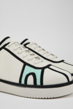 Runner K21 White Textile Sneaker for Men