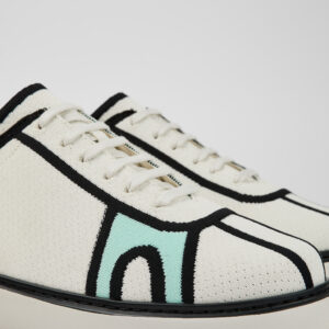 Runner K21 White Textile Sneaker for Men
