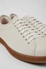 Pelotas Soller White Leather Sneakers for Men.