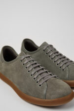 Pelotas Soller Gray Nubuck and Leather Sneakers for Men.
