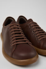 Pelotas Soller Brown Leather Sneakers for Men.