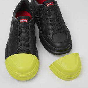 Junction Runner Black leather sneakers